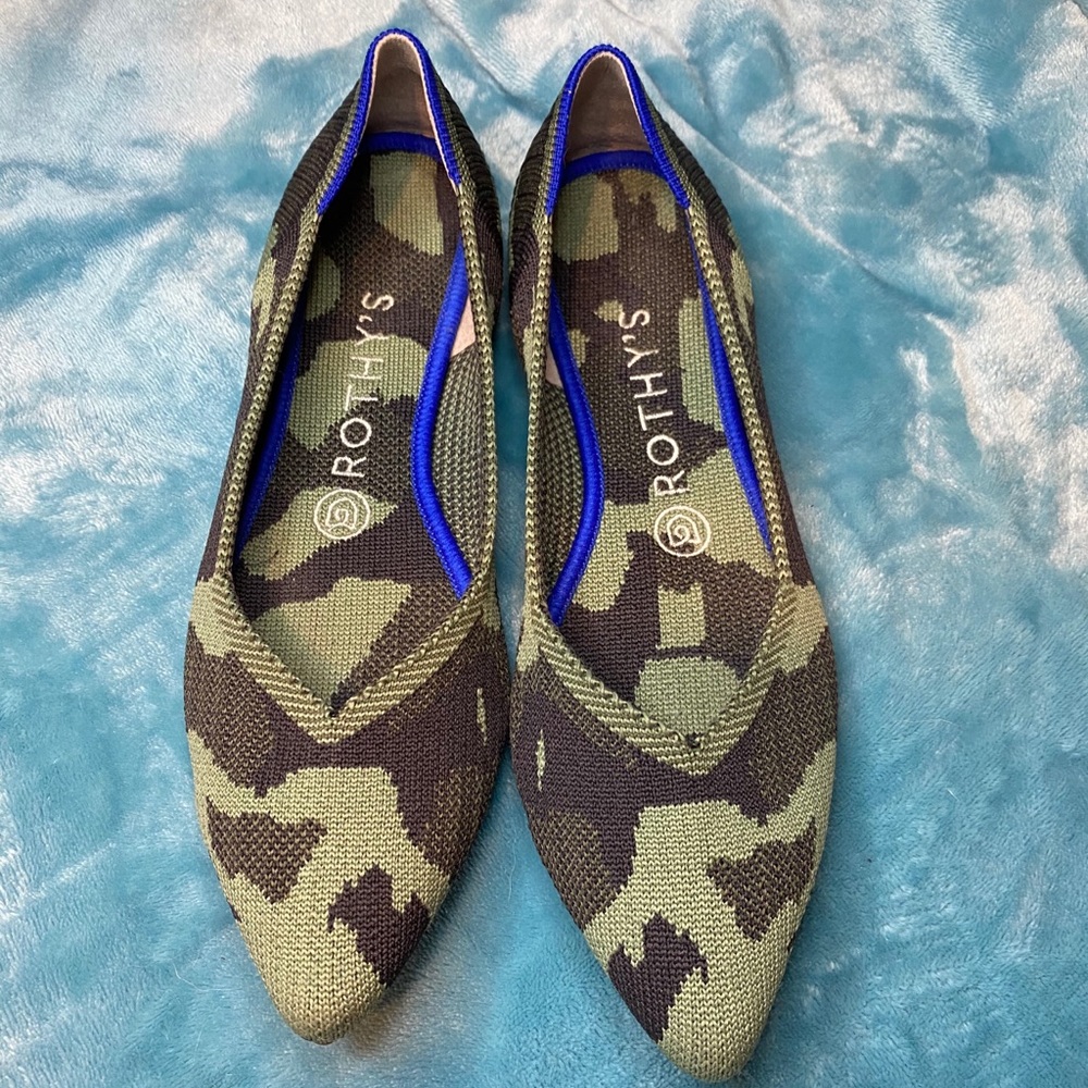 OLIVE CAMO POINT ROTHY
